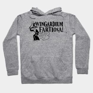 Funny Sorcerer Farting Wingardium Fartiosa Hoodie